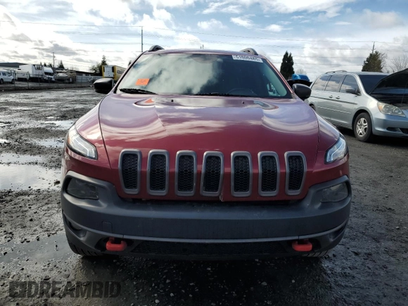 2015 Jeep Cherokee Trailhawk with VIN 1C4PJMBS9FW544133, listed as a Copart auction lot 51000485 with 96,146 mi miles and Salvage Title. Bid and sale history available at carsss.com. Image 5.