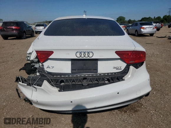 2012 Audi A7 Prestige with VIN WAU2GAFC9CN092578, listed as a Copart auction lot 58527965 with 139,673 mi miles and Salvage title. Bid and sale history available at DreamBid. Image 6.