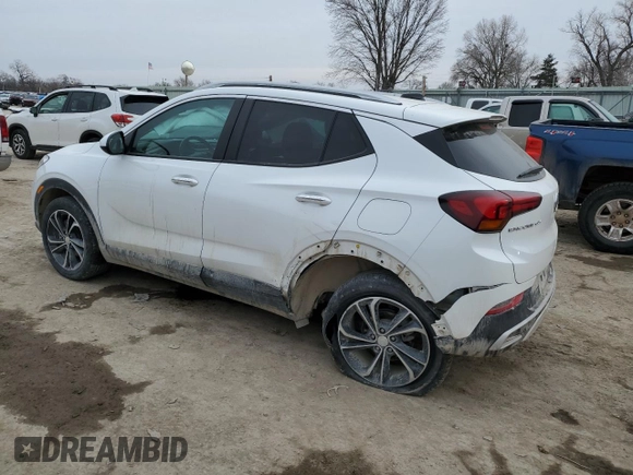 2023 Buick Encore GX Select with VIN KL4MMDS21PB009522, listed as a Copart auction lot 45412475 with 29,155 mi miles and Salvage title. Bid and sale history available at DreamBid. Image 2.