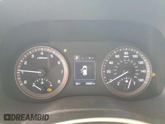 2018 Hyundai Tucson Sport z VIN KM8J33AL2JU728625, wystawiony jako Copart lot #57420345 z przebiegiem 29 487 mil mil oraz Szkoda całkowita • Salvage title. Historia ofert i sprzedaży dostępna na DreamBid. Obrazek 9.
