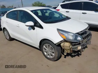 2017 Kia Rio LX with VIN KNADM4A37H6025960, listed as a IAAI auction lot 41975223 with 112,474 mi miles. Bid and sale history available at carsss.com. Image 1.