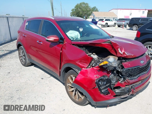 2018 Kia Sportage EX with VIN KNDPN3ACXJ7423171, listed as a IAAI auction lot 41997356 with 84,947 mi miles and . Bid and sale history available at DreamBid. Image 1.