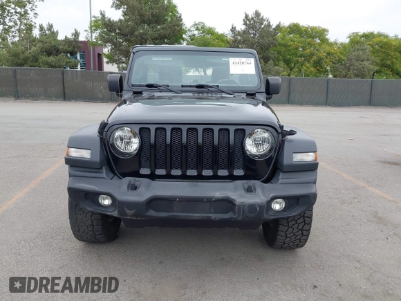2018 Jeep Wrangler Unlimited Sport S with VIN 1C4HJXDG8JW105612, listed as a IAAI auction lot 42420765 with 54,873 mi miles and . Bid and sale history available at DreamBid. Image 11.