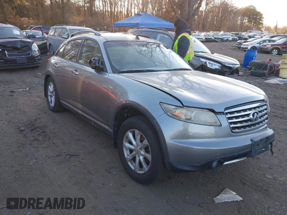 2006 Infiniti FX with VIN JNRAS08W66X202526, listed as a IAAI auction lot 41288402 with 216,172 mi miles and . Bid and sale history available at DreamBid. Image 1.