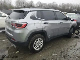 2018 Jeep Compass Sport with VIN 3C4NJDAB3JT213538, listed as a Copart auction lot 42755835 with 73,838 mi miles and Salvage Title. Bid and sale history available at carsss.com. Image 3.