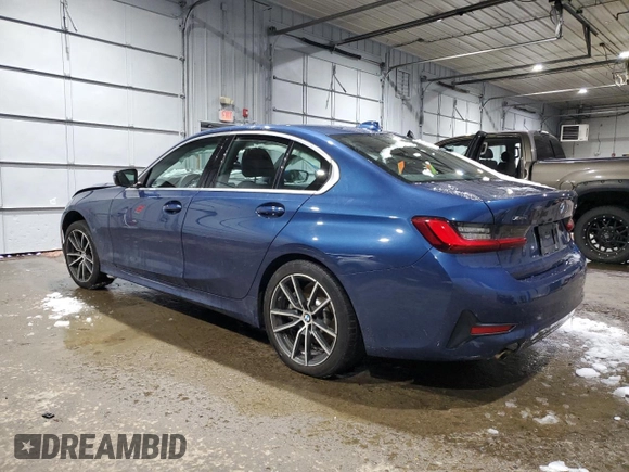 2022 BMW 3 Series 330i xDrive with VIN 3MW5R7J02N8C69694, listed as a Copart auction lot 45008325 with 0 mi miles and Salvage Title. Bid and sale history available at carsss.com. Image 2.