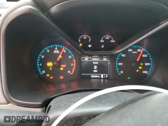 2015 Chevrolet Colorado 2WD WT with VIN 1GCGSAE37F1204010, listed as a Copart auction lot 43378205 with 202,540 mi miles and Salvage title. Bid and sale history available at DreamBid. Image 9.
