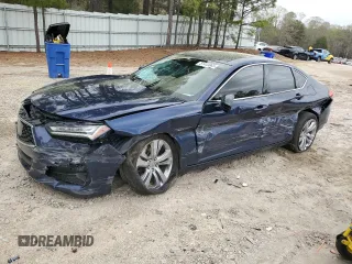 2021 Acura TLX Technology with VIN 19UUB5F41MA004868, listed as a Copart auction lot 51443865 with 64,576 mi miles and Salvage title. Bid and sale history available at DreamBid. Image 1.