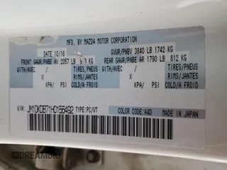 2017 Mazda CX-3 Sport with VIN JM1DKDB71H0156492, listed as a Copart auction lot 85139174 with 155,447 mi miles and Salvage Title. Bid and sale history available at carsss.com. Image 13.