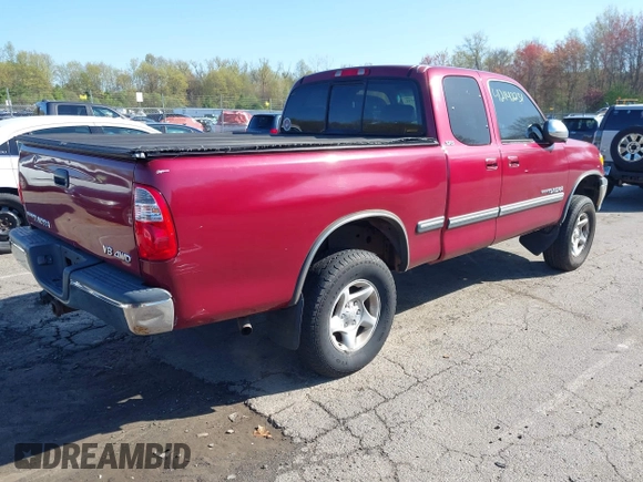2000 Toyota Tundra SR5 with VIN 5TBBT4411YS065998, listed as a IAAI auction lot 42142231 with 171,340 mi miles and . Bid and sale history available at DreamBid. Image 4.