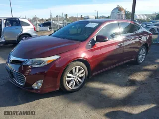 2013 Toyota Avalon XLE with VIN 4T1BK1EB9DU011222, listed as a IAAI auction lot 41207092 with 154,327 mi miles. Bid and sale history available at carsss.com. Image 2.