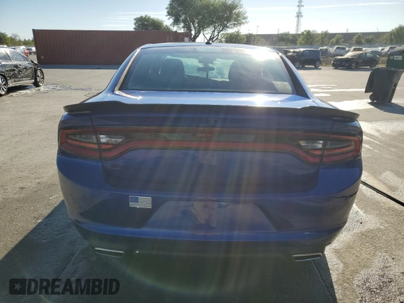 2022 Dodge Charger SXT with VIN 2C3CDXBGXNH189350, listed as a Copart auction lot 50158715 with 17,037 mi miles and Salvage Title. Bid and sale history available at DreamBid. Image 6.