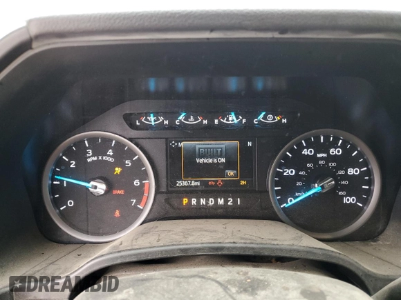 2021 Ford Super Duty F-250 SRW XL with VIN 1FT7X2B66MED49955, listed as a Copart auction lot 43627115 with 25,367 mi miles and Salvage Title. Bid and sale history available at carsss.com. Image 9.