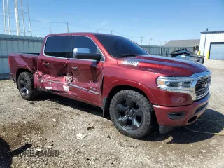 2019 Ram 1500 Limited with VIN 1C6SRFHT2KN856963, listed as a Copart auction lot 58815325 with 45,610 mi miles and Salvage title. Bid and sale history available at DreamBid. Image 4.