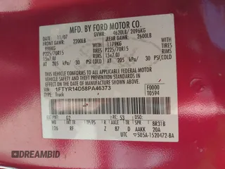 2008 Ford Ranger XL with VIN 1FTYR14D58PA46373, listed as a IAAI auction lot 41669031 with 714,962 mi miles. Bid and sale history available at carsss.com. Image 9.