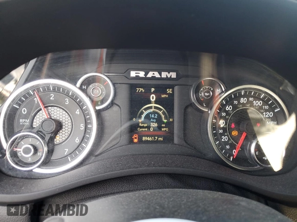 2024 Ram 2500 Tradesman with VIN 3C6UR5HJ7RG142671, listed as a Copart auction lot 57642205 with 89,461 mi miles and Non repairable. Bid and sale history available at DreamBid. Image 8.