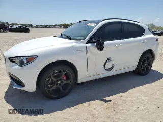 2022 Alfa Romeo Stelvio Veloce z VIN ZASPAKBN1N7D37198, wystawiony jako Copart lot #57309105 z przebiegiem 41 515 mil mil oraz Szkoda całkowita • Salvage title. Historia ofert i sprzedaży dostępna na DreamBid. Obrazek 1.