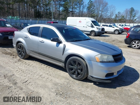 2014 Dodge Avenger SE with VIN 1C3CDZAG9EN222245, listed as a IAAI auction lot 41624596 with 123,890 mi miles and . Bid and sale history available at DreamBid. Image 1.