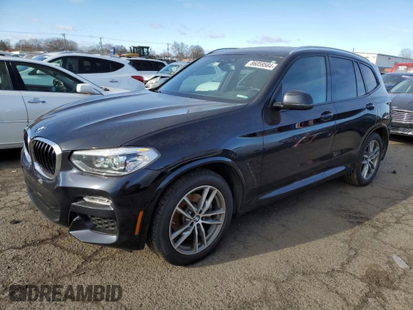 2018 BMW X3 xDrive30i with VIN 5UXTR9C59JLD90032, listed as a Copart auction lot 86059584 with 44,580 mi miles and Salvage Title. Bid and sale history available at carsss.com. Image 1.