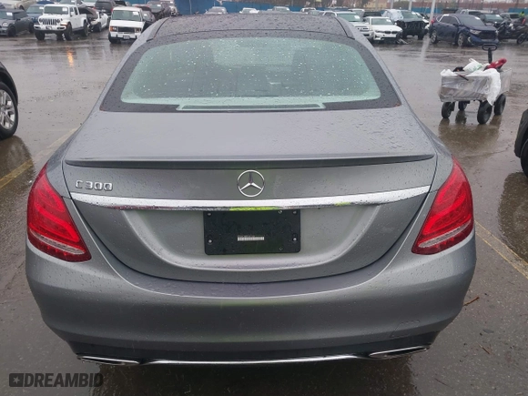 2015 Mercedes-Benz C-Class C 300 with VIN 55SWF4JB8FU057426, listed as a IAAI auction lot 41558621 with 106,655 mi miles. Bid and sale history available at carsss.com. Image 16.