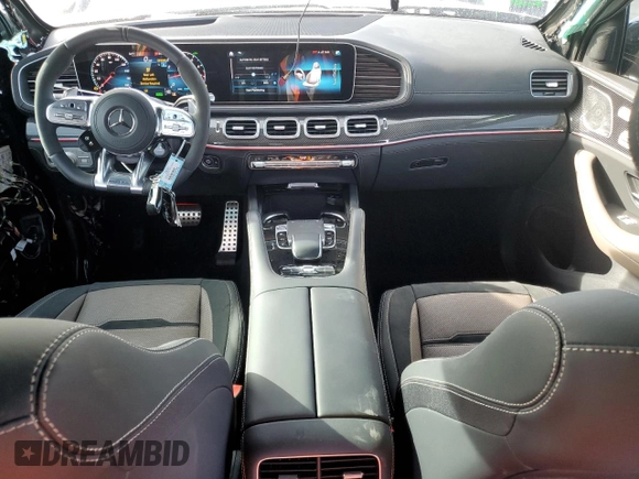 2023 Mercedes-Benz GLE 53 AMG with VIN 4JGFD6BB6PA957085, listed as a Copart auction lot 54298095 with 3,783 mi miles and Salvage title. Bid and sale history available at DreamBid. Image 8.