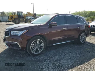 2017 Acura MDX Technology with VIN 5FRYD3H58HB010778, listed as a Copart auction lot 51516875 with 44,484 mi miles and Salvage title. Bid and sale history available at DreamBid. Image 1.