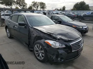 2013 Infiniti M37 with VIN JN1BY1AR0DM601575, listed as a Copart auction lot 78614134 with 158,729 mi miles and Salvage Title. Bid and sale history available at carsss.com. Image 4.