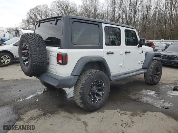 2018 Jeep Wrangler Unlimited Sport with VIN 1C4HJXDN9JW203594, listed as a Copart auction lot 88443235 with 94,688 mi miles and Salvage Title. Bid and sale history available at carsss.com. Image 3.