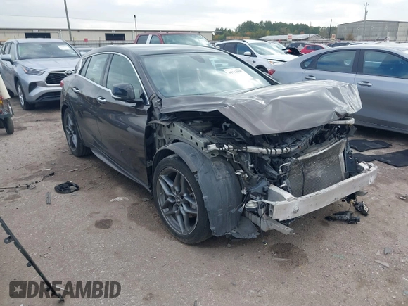 2017 Infiniti QX30 Sport with VIN SJKCH5CP8HA024092, listed as a IAAI auction lot 41113097 with 82,360 mi miles and . Bid and sale history available at DreamBid. Image 1.