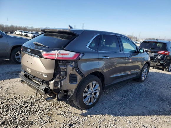 2019 Ford Edge Titanium with VIN 2FMPK3K90KBC37509, listed as a Copart auction lot 45287885 with 82,622 mi miles and Salvage Title. Bid and sale history available at carsss.com. Image 3.