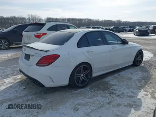 2016 Mercedes-Benz C 450 AMG with VIN 55SWF6EB8GU130429, listed as a IAAI auction lot 41374954 with 52,525 mi miles and . Bid and sale history available at carsss.com. Image 4.