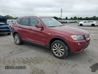 2013 BMW X3 xDrive28i with VIN 5UXWX9C55D0A23234, listed as a Copart auction lot 56388885 with 112,050 mi miles and Clean Title. Bid and sale history available at DreamBid. Image 4.