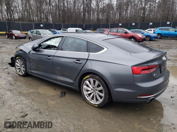 2018 Audi A5 Sportback Premium Plus with VIN WAUBNCF57JA011200, listed as a Copart auction lot 81883353 with Not Provided miles. Bid and sale history available at carsss.com. Image 2.