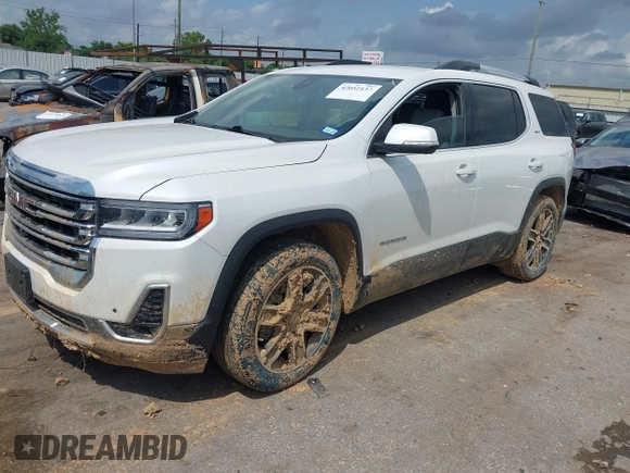 2021 GMC Acadia SLT with VIN 1GKKNMLS8MZ114591, listed as a IAAI auction lot 42052137 with 73,313 mi miles and . Bid and sale history available at DreamBid. Image 17.