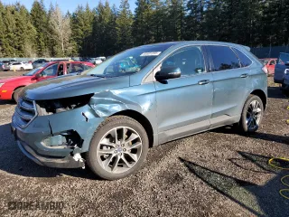 2016 Ford Edge Titanium with VIN 2FMPK4K9XGBC53133, listed as a Copart auction lot 44601205 with 105,454 mi miles and Salvage Title. Bid and sale history available at carsss.com. Image 1.