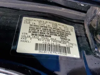 2009 Nissan Versa S with VIN 3N1BC13E99L484430, listed as a Copart auction lot 54484725 with 86,619 mi miles and Salvage Title. Bid and sale history available at DreamBid. Image 12.