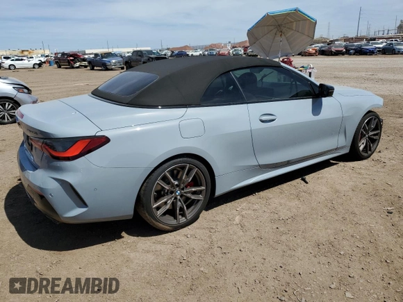 2023 BMW 4 Series M440i with VIN WBA53AT01PCL91616, listed as a Copart auction lot 47606453 with 1,143 mi miles and . Bid and sale history available at DreamBid. Image 3.
