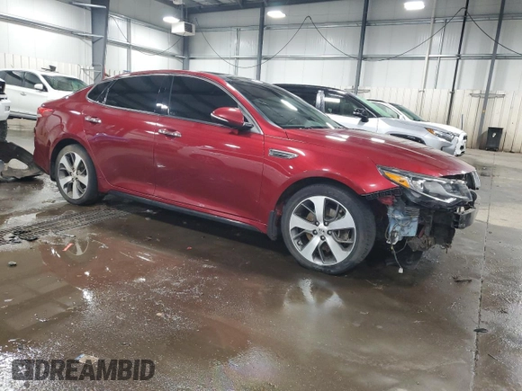 2019 Kia Optima LX with VIN 5XXGT4L32KG306587, listed as a Copart auction lot 52966275 with 185,613 mi miles and Salvage Title. Bid and sale history available at carsss.com. Image 4.
