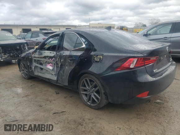 2015 Lexus IS 250 with VIN JTHBF1D28F5062278, listed as a Copart auction lot 47619275 with 122,500 mi miles and Salvage Title. Bid and sale history available at carsss.com. Image 2.