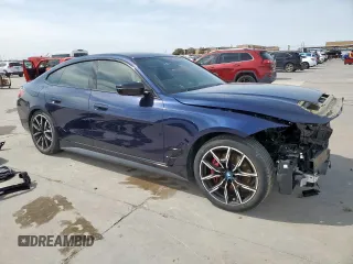 2023 BMW i4 eDrive40 z VIN WBY73AW08PFR19950, wystawiony jako Copart lot #48003365 z przebiegiem Nie podano mil oraz Szkody całkowita. Historia ofert i sprzedaży dostępna na DreamBid. Obrazek 4.