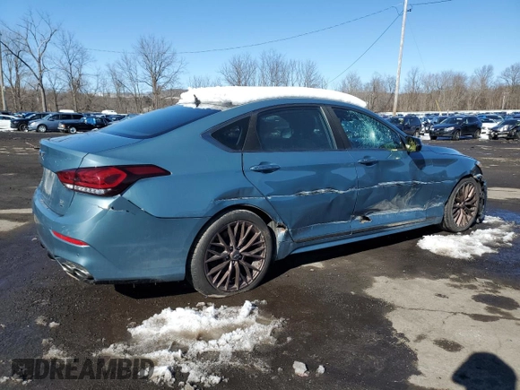 2018 Genesis G80 Sport с VIN KMHGN4JBXJU248625, выставлен на аукционе Copart как лот 46357525 с пробегом 98 407 миль миль и Списание • Salvage title. История ставок и продаж доступна на DreamBid. Изображение 3.