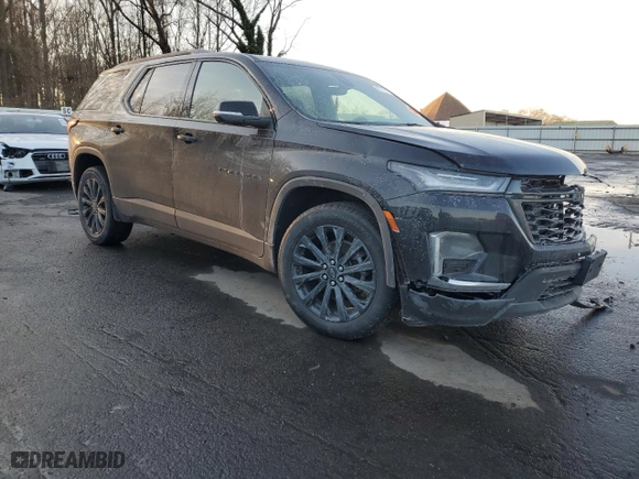 2022 Chevrolet Traverse RS with VIN 1GNEVJKW1NJ139268, listed as a Copart auction lot 88719675 with 52,851 mi miles and Salvage Title. Bid and sale history available at carsss.com. Image 4.
