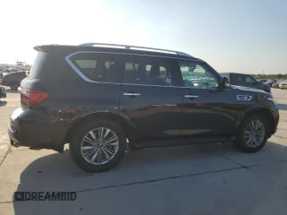 2019 Infiniti QX80 LUXE with VIN JN8AZ2NF9K9683385, listed as a Copart auction lot 62363624 with 95,335 mi miles and Clean Title. Bid and sale history available at carsss.com. Image 3.