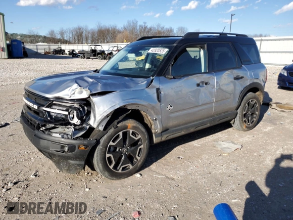 2021 Ford Bronco Sport Outer Banks with VIN 3FMCR9C68MRB13977, listed as a Copart auction lot 42920525 with 63,083 mi miles and Salvage title. Bid and sale history available at DreamBid. Image 1.