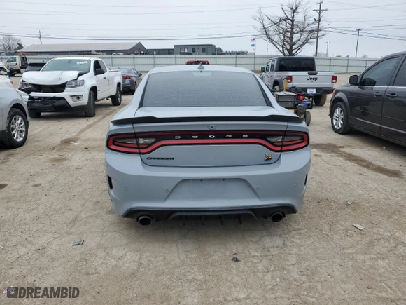 2020 Dodge Charger Scat Pack with VIN 2C3CDXGJ2LH241037, listed as a Copart auction lot 44135045 with 39,066 mi miles and Salvage Title. Bid and sale history available at carsss.com. Image 6.