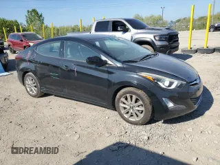 2015 Hyundai Elantra SE with VIN 5NPDH4AE3FH560618, listed as a Copart auction lot 56199255 with 43,760 mi miles and Salvage title. Bid and sale history available at DreamBid. Image 4.
