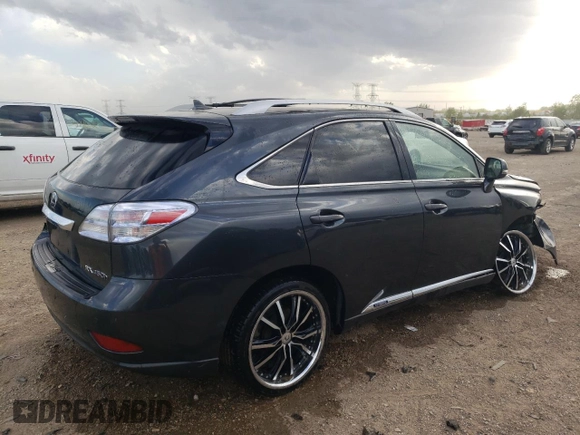 2011 Lexus RX 450h with VIN JTJBC1BA3B2039830, listed as a Copart auction lot 57277295 with 222,381 mi miles and Salvage title. Bid and sale history available at DreamBid. Image 3.