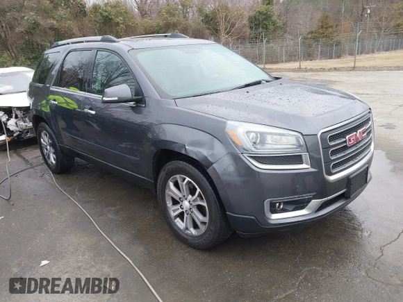 2014 GMC Acadia SLT with VIN 1GKKVSKD2EJ180240, listed as a IAAI auction lot 41500865 with 144,293 mi miles. Bid and sale history available at carsss.com. Image 1.