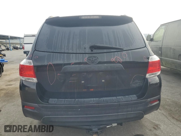 2012 Toyota Highlander Limited with VIN 5TDDK3EH9CS110297, listed as a Copart auction lot 48595825 with 173,939 mi miles and Salvage Title. Bid and sale history available at carsss.com. Image 6.