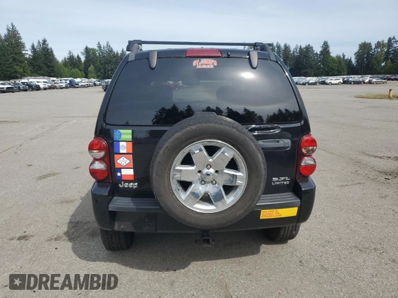 2006 Jeep Liberty Limited with VIN 1J4GK58K36W129443, listed as a Copart auction lot 55801865 with 135,306 mi miles and Salvage title. Bid and sale history available at DreamBid. Image 6.